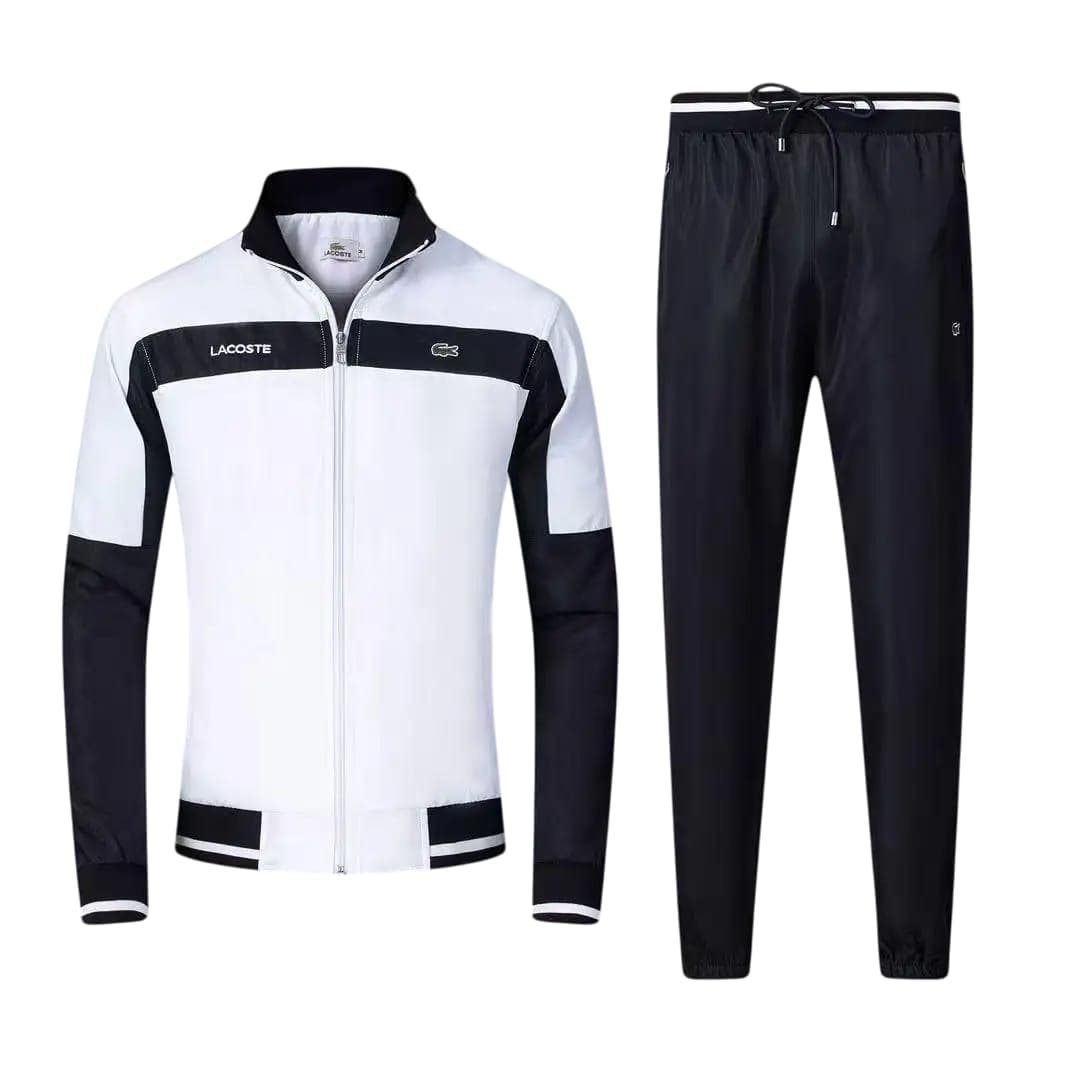 Lacoste Sport Tracksuit - White/Navy